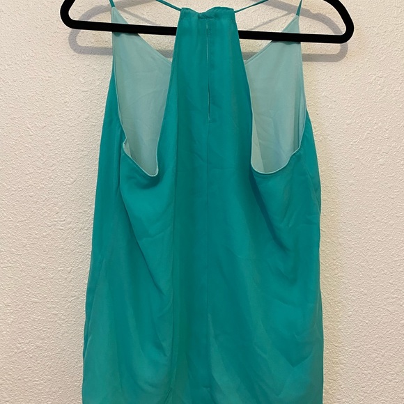 Maurices Dressy 100% Polyester Flowy Womens Size M Blouse RN# 51783 Turquoise - Picture 4 of 7